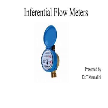 turbine flow meters - Inferential type meter