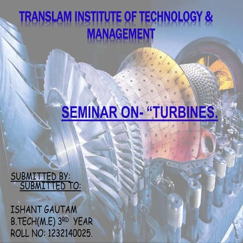 Classification of Hydraulic Turbines