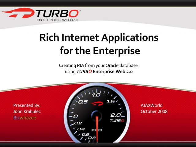 Turbo Enterprise Web 2.0 Ajax World 20081