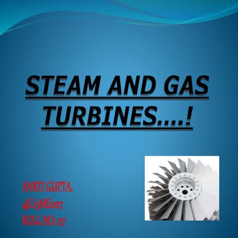STEAM AND GAS TURBINES ppt