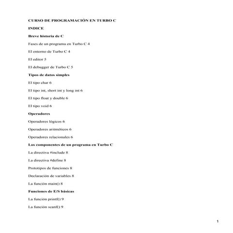 Turbo c | PDF