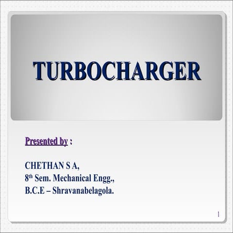 Turbocharger