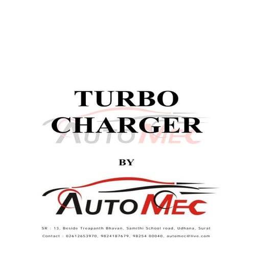 Turbochargers