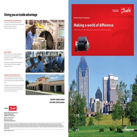 Turbocor oil-free centrifugal compressors -  For air-conditioning systems