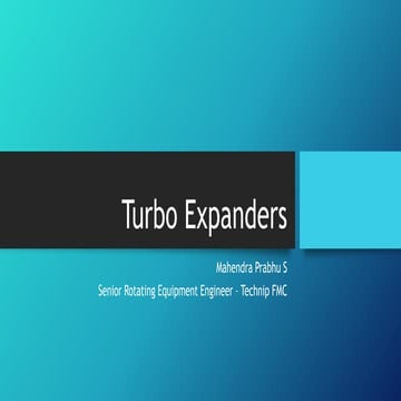 Turbo expander compressor