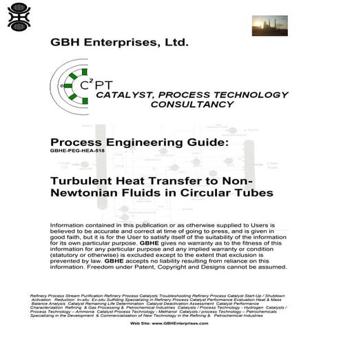 Turbulent Heat Transfer to Non Newtonian Fluids in Circular Tubes