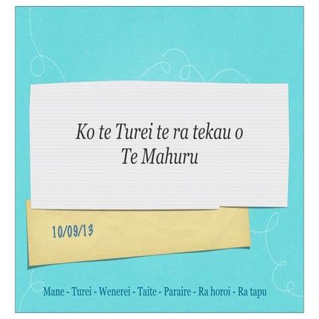 Turei week 7 term 3 pdf