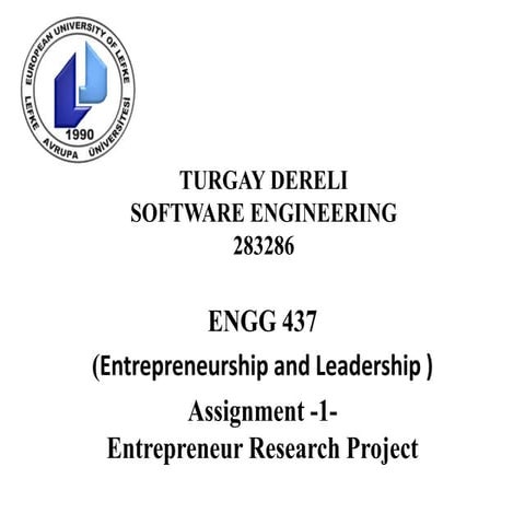 Turgay dereli software engineering 283286