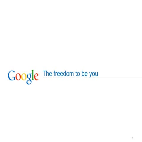 The freedom to be you
