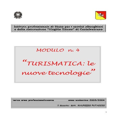 Turismatica le nuove tecnologie