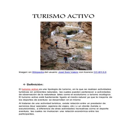 Turismo activo