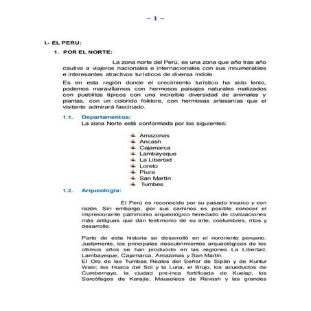 Turismo en el peru