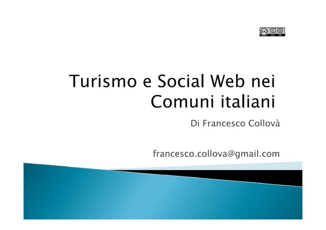 Turismo e social web nei comuni italiani