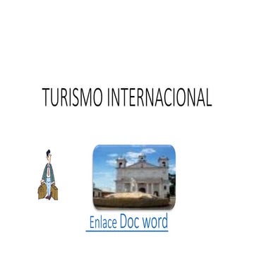 Turismo internacionl