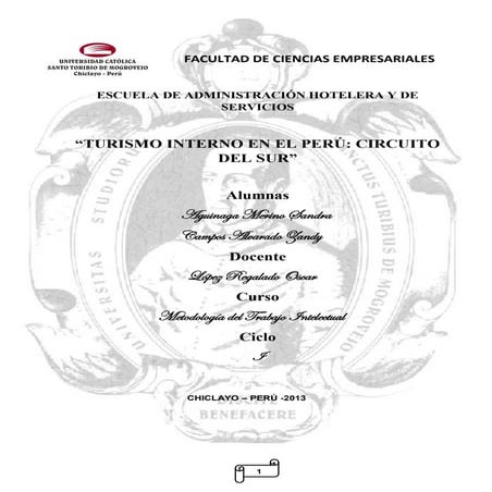 Turismo interno en el perú