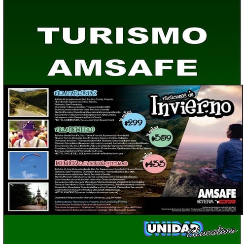 Turismo invierno 2016 AMSAFE PROVINCIAL