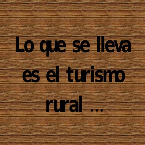 Turismo Rural
