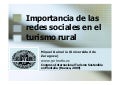 Importancia de la Redes Sociales en el Turismo Rural
