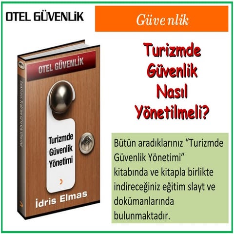 Turizmde Guvenlik Yonetimi