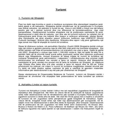 Turizmi, 10 arsyet per te vizituar shkodren