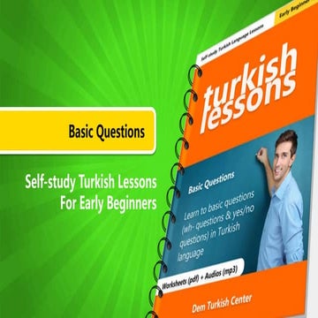 Turkish Lessons 3 (A1) - Basic Questions | PPT