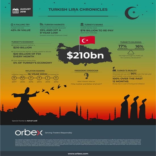 Turkish lira infographic