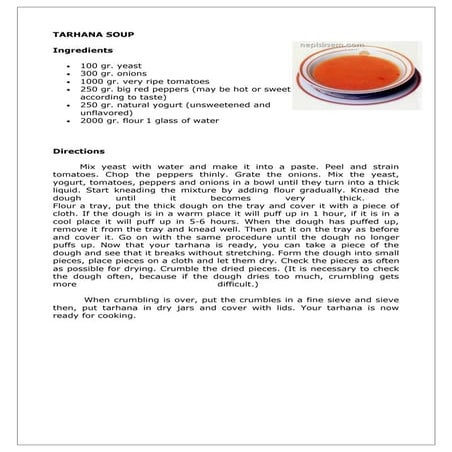 Turkish Traditional Menu