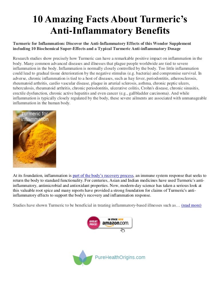 Turmeric AntiInflammatory Benefits