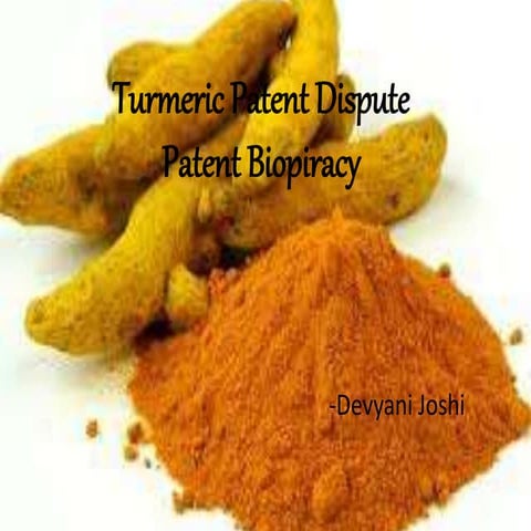 Turmeric patent dispute