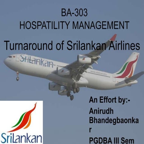 Turnaround  Of Srilankan Airlines