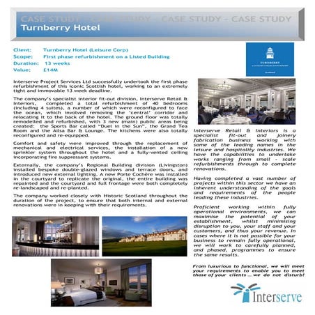 Turnberry Hotel   Ri Case Study
