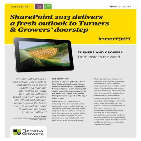 Turners & Growers (case study)