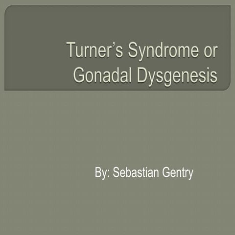 Turnerâs syndrome