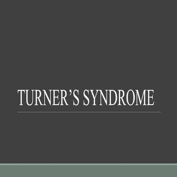 TURNER’S SYNDROME.pptx