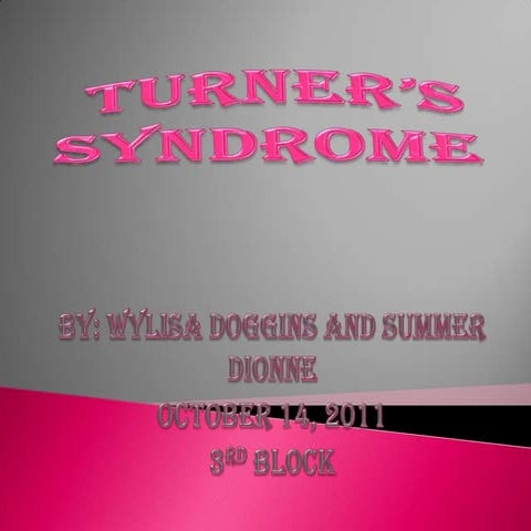 Turner’s Syndrome Project