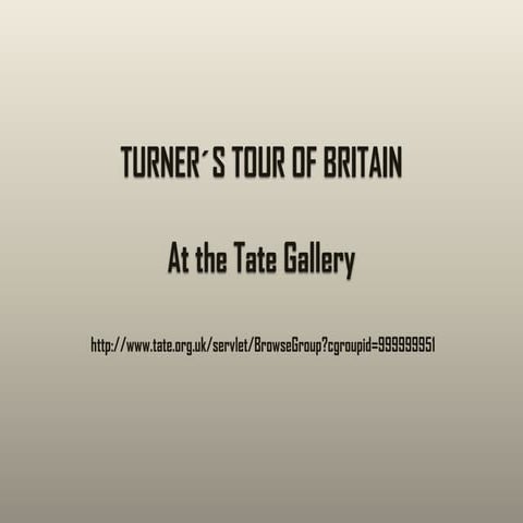 Turner's tour of britain