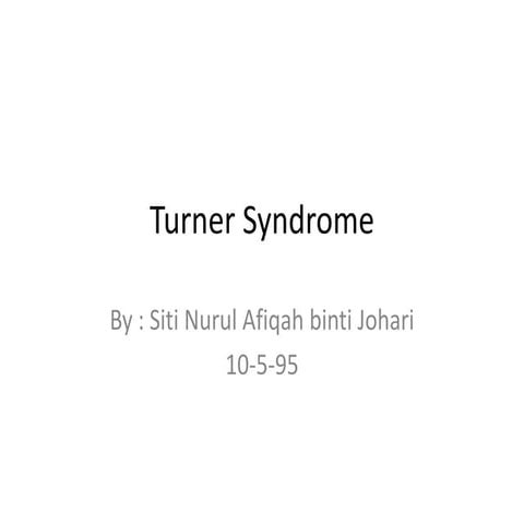 Turner syndrome