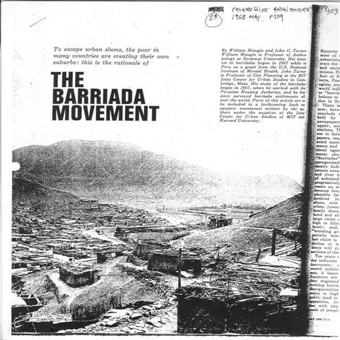 Turner, the barriada movement | PDF