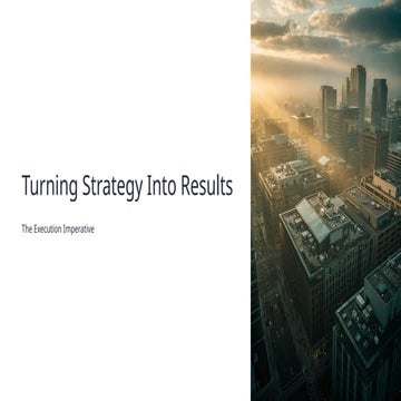 Turning Strategy Into Results - Strategy Realized | PPTX