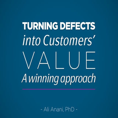 Turning defects into value