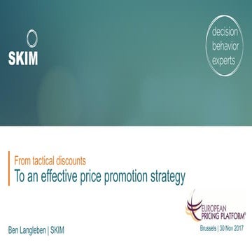 Turning tactical discounts into an effective price promotion strategy - EPP P...