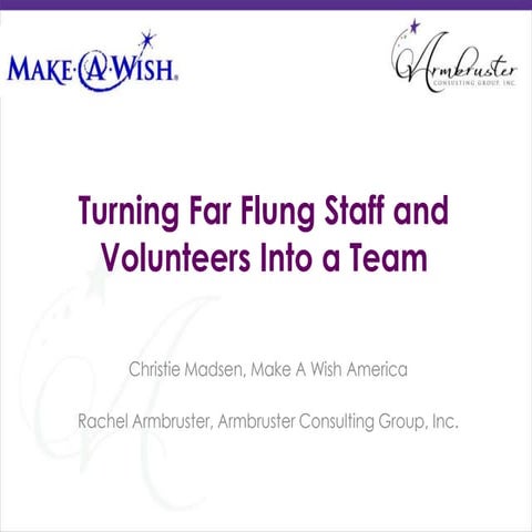 PeerToPeer Professional Forum: Turning far flung staff and volunteers into a team