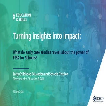 Tanja Vujicic - PISA for Schools contact Info