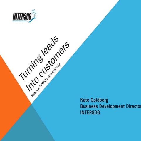 Turning leads into customers