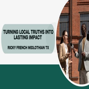 From Community Roots to Real Change – Ricky French Midlothian | PDF