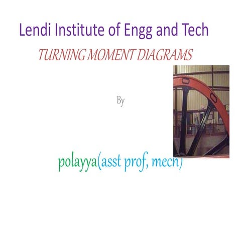 Turning moment diagrams