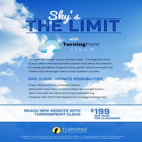 Turning point cloud promo with pricing