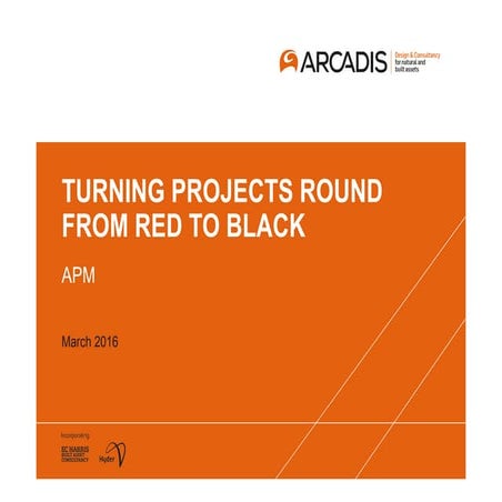 Turning projects around from red to black presentation