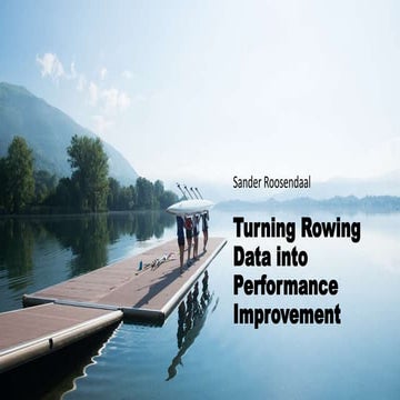 Turning rowing data into performance improvements 