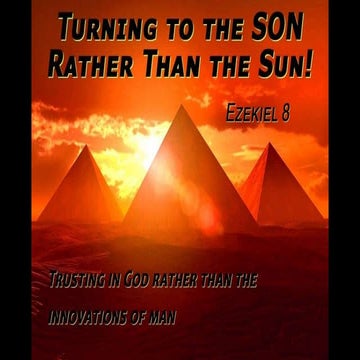 Turning to the Son rather than the Sun | PPT